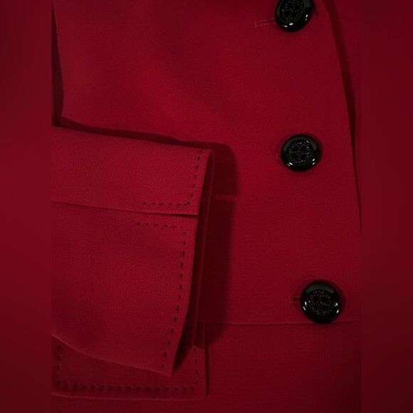 Tahari Arthur S Levine Raspberry Pink Classic Chic Minimalist Fitted Blazer 10 - Picture 9 of 13